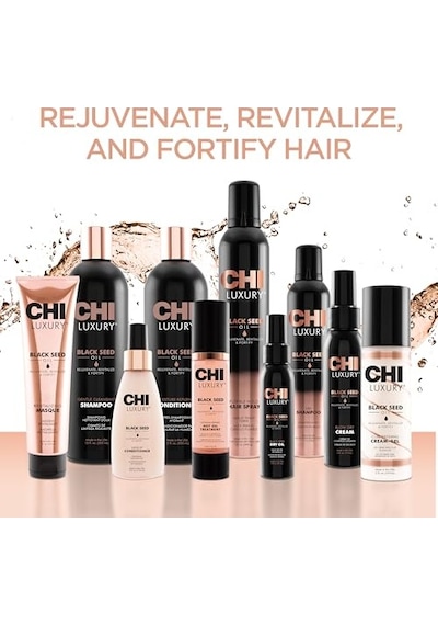 Luxury Black Seed Oil Blow Dry Cream, Moisturizing Styling Cream For Sleek &amp Smooth Hair, Light-hold, Sulfate, Parab