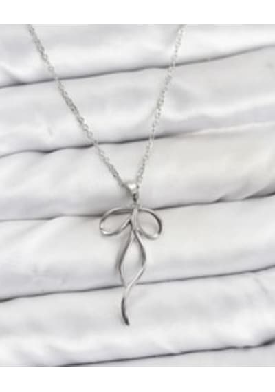 Beren Aksesuar Stainless Steel Çelik Kurdale Kolye Gümüş