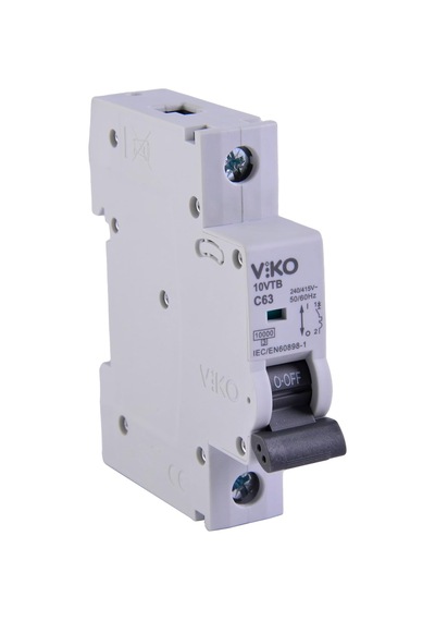 10vtb-1c63 Otomatik Sigorta 10ka C Tipi 1 Kutup 63a
