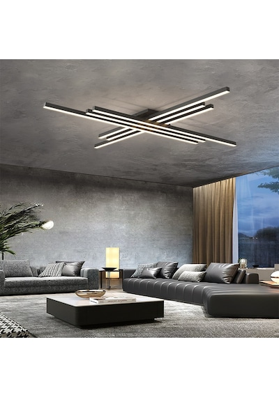 Siyah3 Işık Rengi 3 Led Tavan Lambası,avize,modern Aydınlatma,dekoratif Işık Siyah