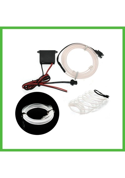Vaveni Fitilli İp Neon Led Torpido Şeridi 2 Metre Beyaz Arz