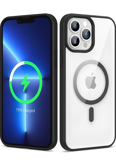 Zeyline Apple Uyumlu iPhone 13 Pro Max Magsafe Wireless Şarj Özellikli Silikon Zore Ege Kapak-siyah