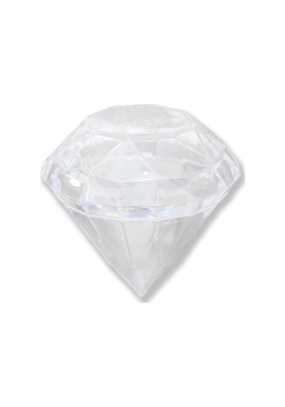 12 Adet 7x6,Cm Elmas Plastik Kutu Piramit