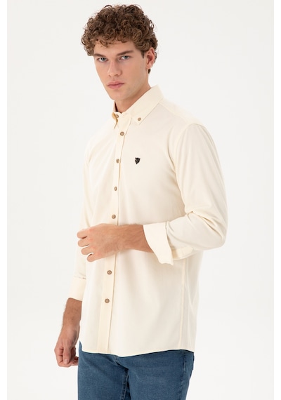 U.s. Polo Assn. Erkek Krem Gömlek Desenli 50291395-vr071 Krem U.s. Polo Assn. Erkek Krem Gömlek Desenli 50291395-vr071 Krem