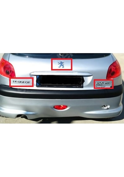 Peugeot 206 Yazı Ve Arma Seti Tam Takım
