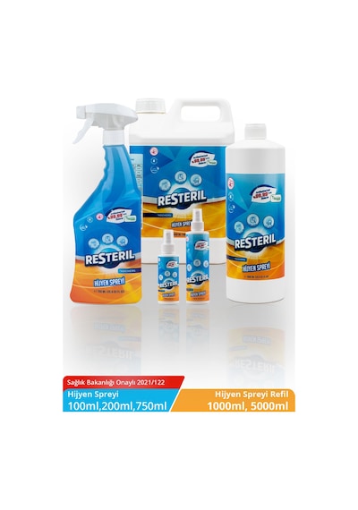 Resteril Dezenfektan Yüzey Temizleyici 5'li