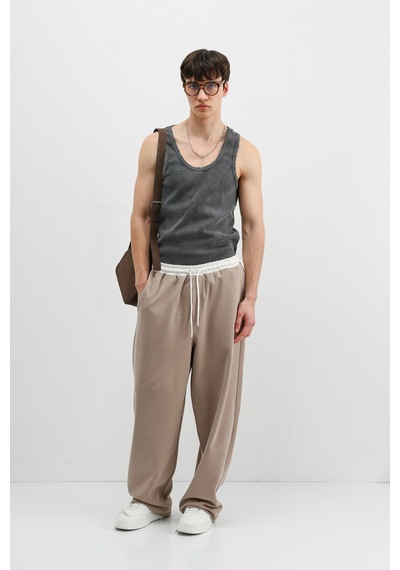 Vamos Baggy Fit Eşofman Alt V80-41 Vizon