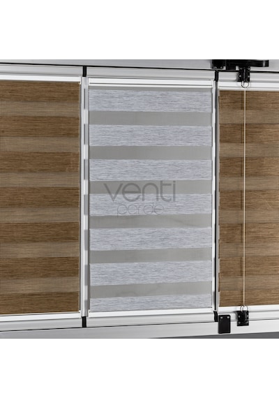 Brillant Cam Balkon Yapıştırmalı Zebra Perde (9 Renk Seçeneği)