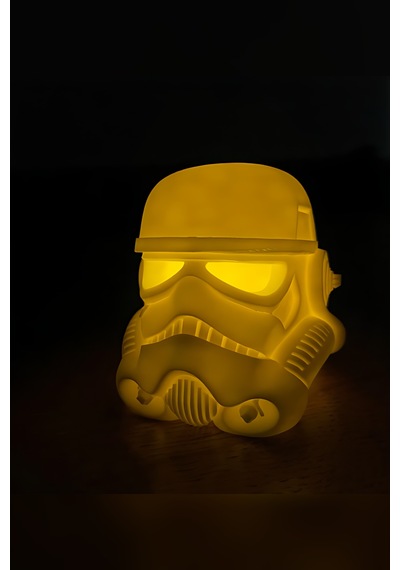 Zeroxo Stormtrooper Kask Tasarımlı Mum Işığı Lambası 8x8 Cm Beyaz