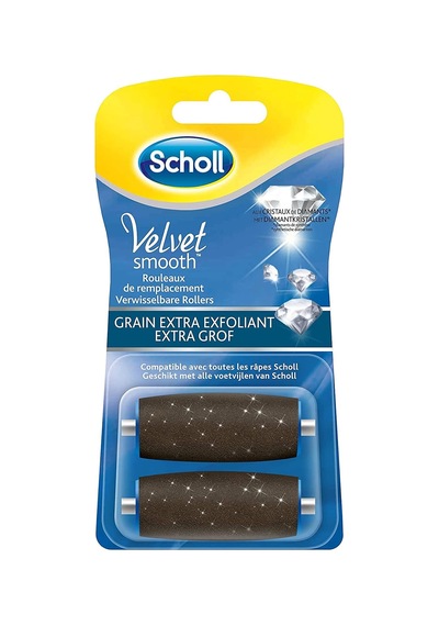 Scholl Scholl Velvet Smooth Express Pedi Crystal Diamonds Ekstra Soyma Taneciği 2 Yedek Rulo
