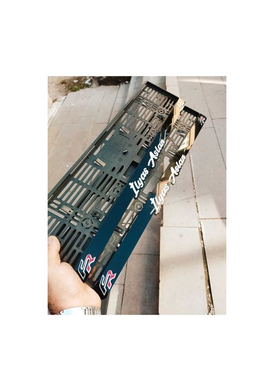 Plakalık Lazer Kesim Pleksi 2 Adet Fr Logolu İsimli Plakalık Kişiye Özel Plakalık - 784762001
