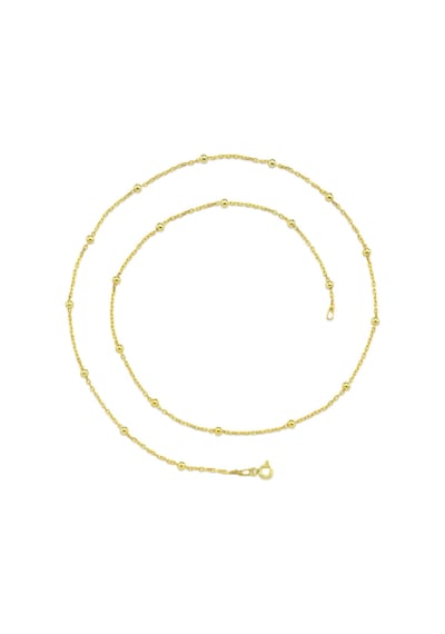 Toplu Forse Kadın Gümüş Zincir Kolye 45 Cm Wsn212