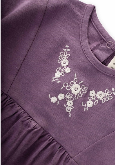 Cigit Müslin Şalvarlı Tunik Takım 1-7 Yaş Mor