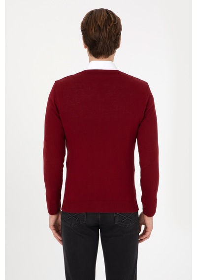 U.s. Polo Assn. Erkek Bordo Kazak /triko 50313662-vr014 Bordo