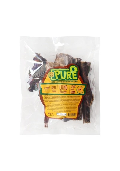 Kurutulmuş Çubuk Dana Akciğer Köpek Ödül Maması 15 Cm 100 Gr - Farmapets