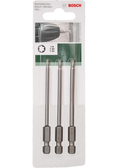 Bosch Torx Bits Ucu Seti T8 / T10 / T15 X 89 Mm 3'lü 2609255971