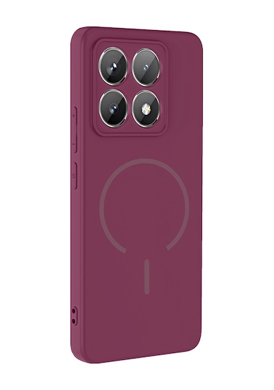 Zore 14t Pro Kılıf M-safe Şarj Özellikli Omsy Meta Kapak - Rose Pembe