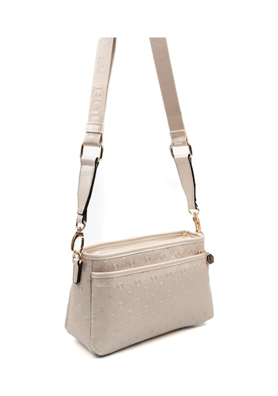 Silver Polo Sp1184 Kadın Çapraz Çanta Logolu Bej-s.bej