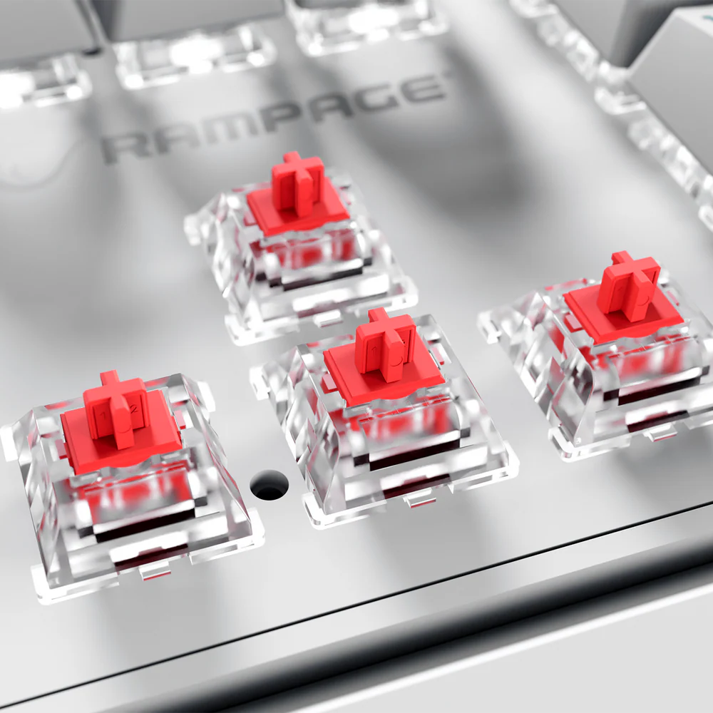 Rampage Hydra R6 Full Color Rgb Led Red Switch Multimedya Mekanik Q Klavye