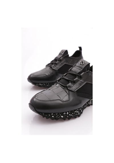 Dgn 5105 Erkek Bağcikli Sneakers Ayakkabi Siyah