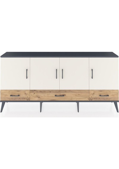 Arges Konsol 6 Raflı 3 Çekmeceli 4 Kapaklı 176x30x83 Antrasit-aytaşı/çam Aytaşı/çam Arges Konsol 6 Raflı 3 Çekmeceli 4 Kapaklı 176x30x83 Antrasit-aytaşı/çam Aytaşı/çam
