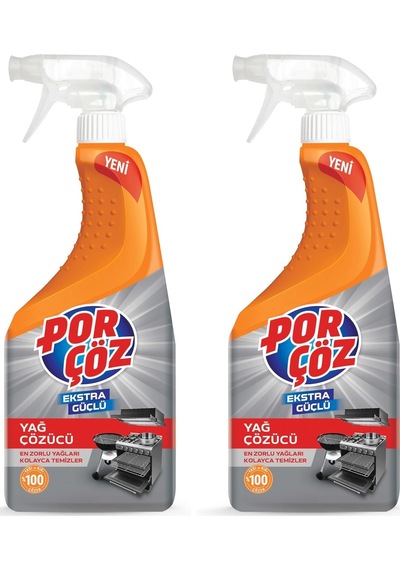 Ekstra Güçlü Yağ Çözücü Sprey 750 Ml 2li Paket
