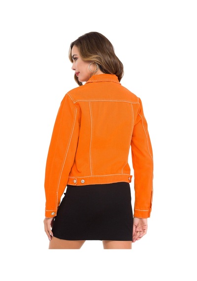 Wj212 Basic Kısa Kadın Jeans Ceket 001