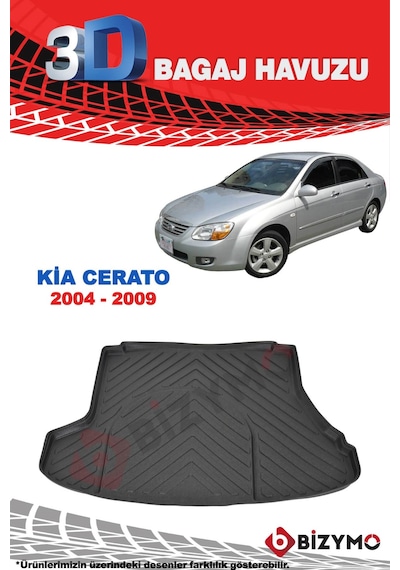 Kia Cerato 2004-2009 3D Bagaj Havuzu Bizymo Kia Cerato 2004-2009 3D Bagaj Havuzu Bizymo