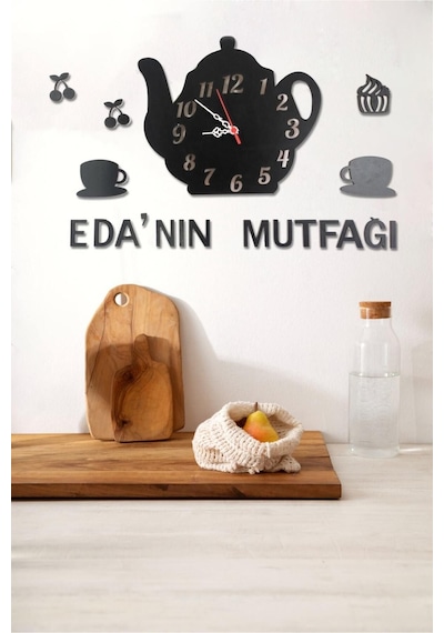 Duvar Saati Mutfak, Kişiye Özel Çok Renkli