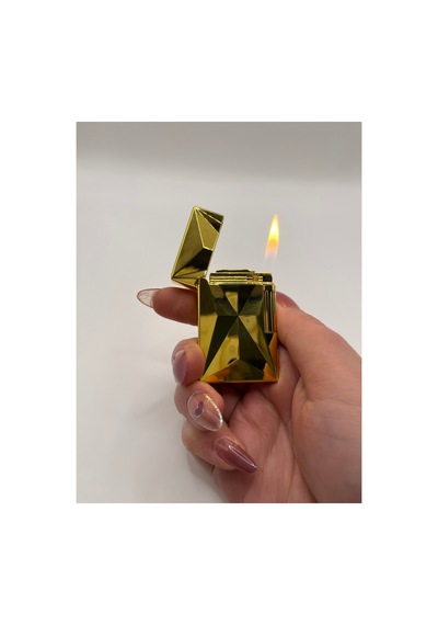 Dupont Tasarımlı 3d Metal Çakmak Yandan Çevirmeli Premium Model Altın - 835277006 Altın - 835277006 Altın