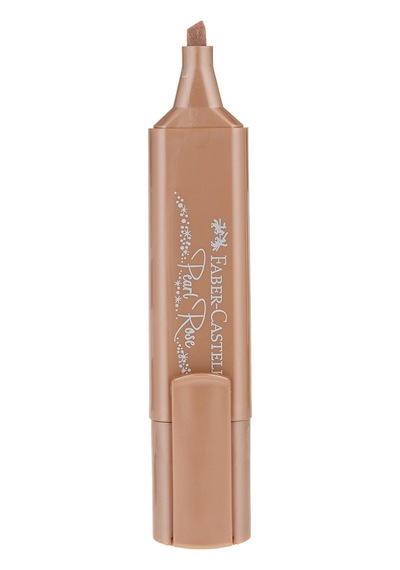 Faber-castell 46 Metalik Renk Fosforlu Kalem Seti, 8'li Karton Kutu, Su Bazlı Mürekkep, Dayanıklı Kesik Uç 124-Pembe