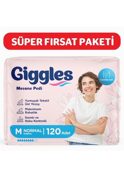Giggles Kadın Mesane Pedi Medium Normal 120 Adet