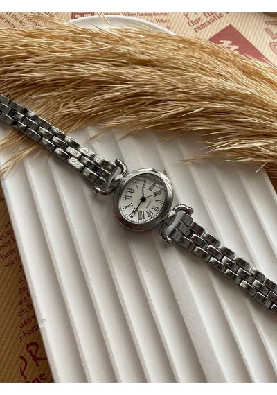 Rub065 25 Mm Rubsey Retro Minimal Hasır Kordon Vintage Kadın Kol Saati Siyah