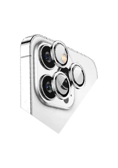 Newface Apple İphone 15 Pro Max Bilvis Titan Kamera Lens - Gümüş