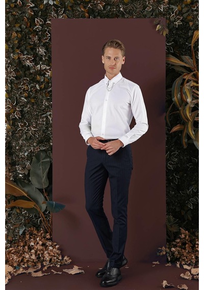 Efor P 1134 Slim Fit Lacivert Spor Pantolon Lacivert