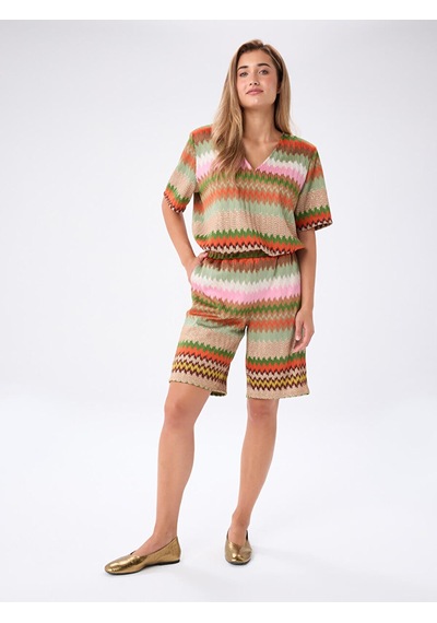 Faik Sönmez Resort Renkli Zigzag Desenli Beli Lastikli Örme Şort S26srt011 Us26srt011100 Multi Faik Sönmez Resort Renkli Zigzag Desenli Beli Lastikli Örme Şort S26srt011 Us26srt011100 Multi