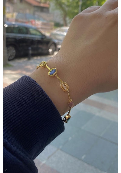 Gümüş Renkli Taşlı Bileklik Hr447541a9 Diğer