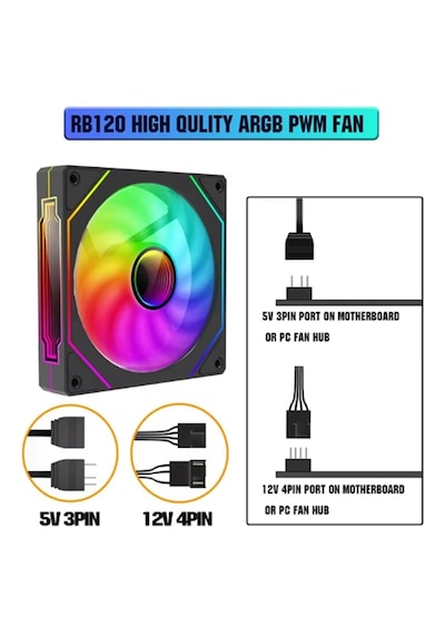 Archon Spectre Pro Rb120 Argb Pwm 4x 12cm Kasa Fan Seti 4 X 120 Mm