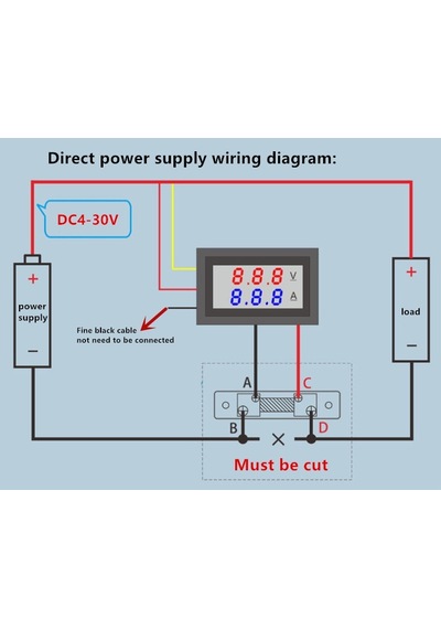Kırmızı-mavi-10a-dijital Voltmetre Dc 100v 10a Voltmetre Ampermetre Mavi + Kırmızı Led Amp Çif Kablo Bulucu & Test Cihazı 43848933