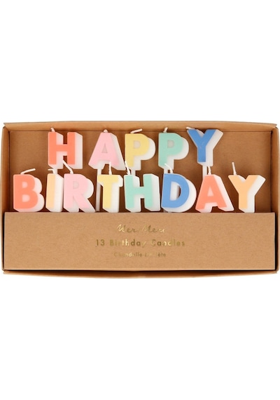Meri Meri - Happy Birthday Candles - Happy Birthday Mumlar