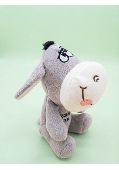 Peluş Eşek-eşeklik Ettim Özür Dilerim-25 Cm Gri