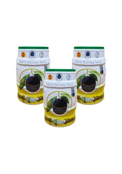 Katırlı Güney Tarla Sofralık Siyah Zeytin M-S 3 x 1 KG