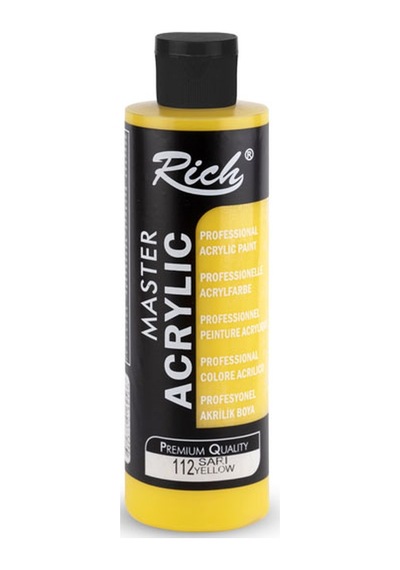 Rich Master Akrilik Boya 240 Ml Sarı 112 Sarı