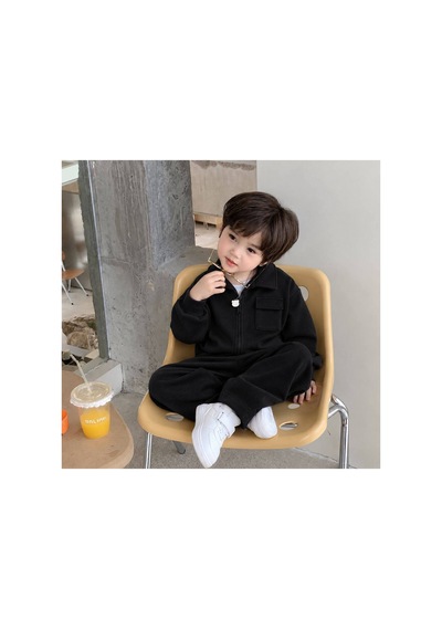 Toikids Erkek Ve Kız Çocuk 3iplik Dokulu Oversıze Model 2li Takım Siyah