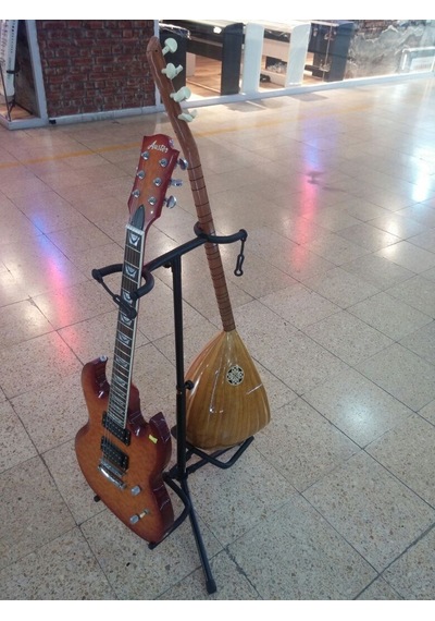 Cromonia Stg102-İkili Gitar Sehpası -Gitar Standı
