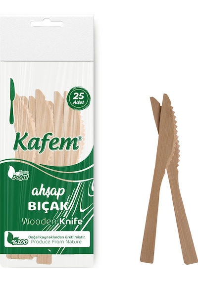 Kafem Ahşap Bıçak 100 x 25'li