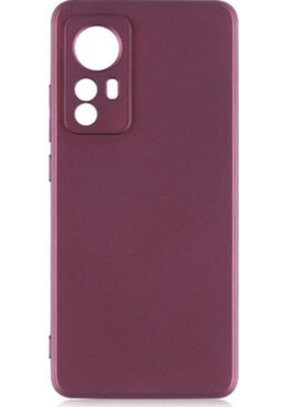 Xiaomi Mi 12 Kılıf Esnek Yapılı İnce Slim Silikon Kapak Ryc/premier Bordo