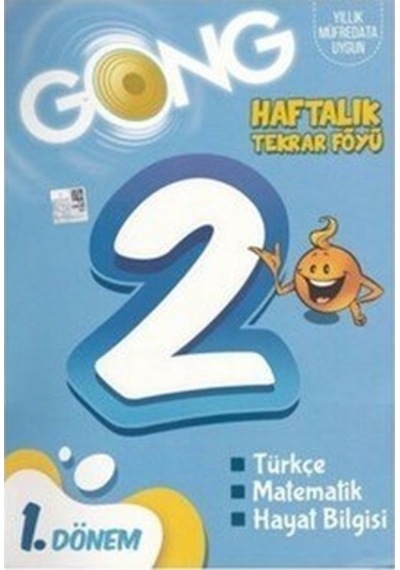 Gong 2. Sınıf 1. Dönem Haftalık Tekrar Föyü -  Gong Yayınları