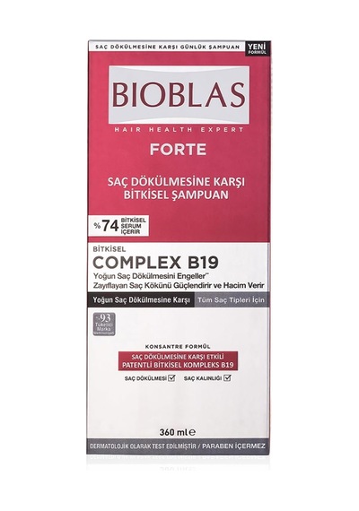 Forte 360 Ml Saç Dökülmelerine Karşı Şampuan