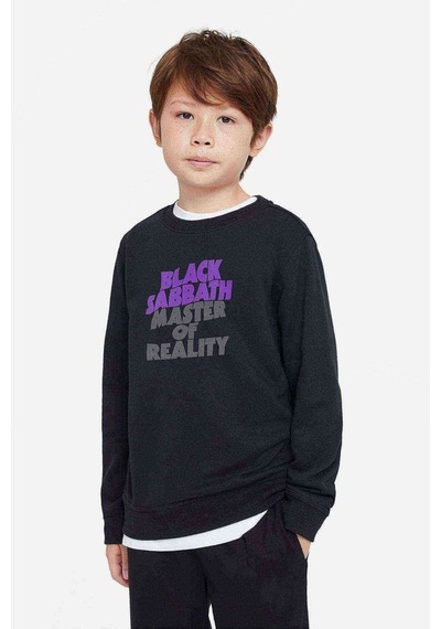 Tshirthane Black Sabbath Master Of Reality Baskılı Unisex Çocuk Siyah Sweat Siyah
